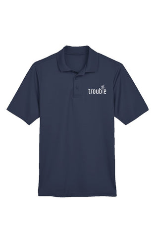 Trouble - Navy Performance Polo