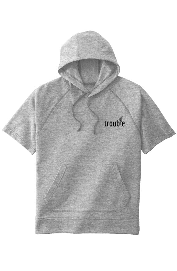 Trouble - Tri-Blend Fleece  S/S Hooded Pullover