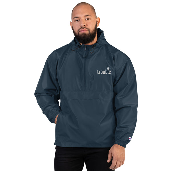 Trouble - Embroidered Champion Packable Jacket