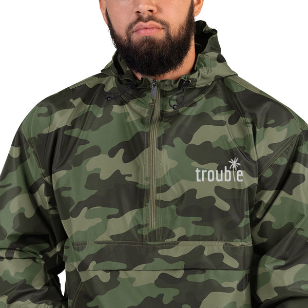 Trouble - Embroidered Champion Packable Jacket