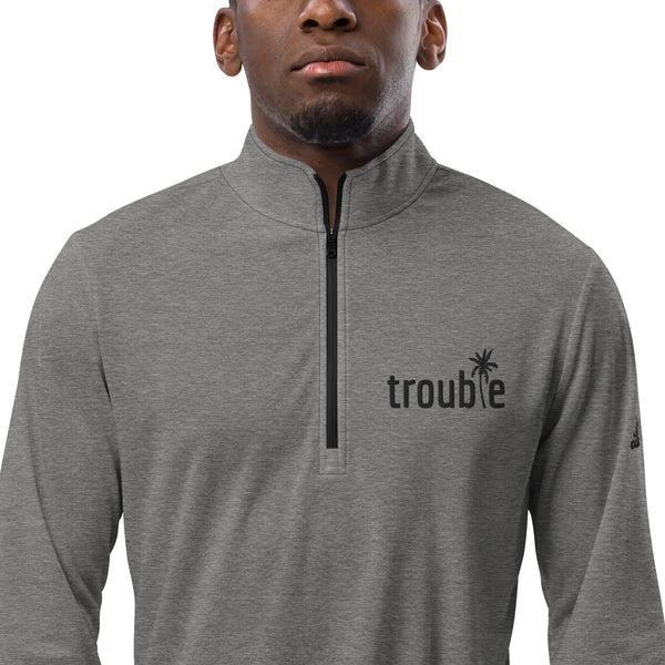 Trouble Whiskey - Adidas Quarter Zip Pullover